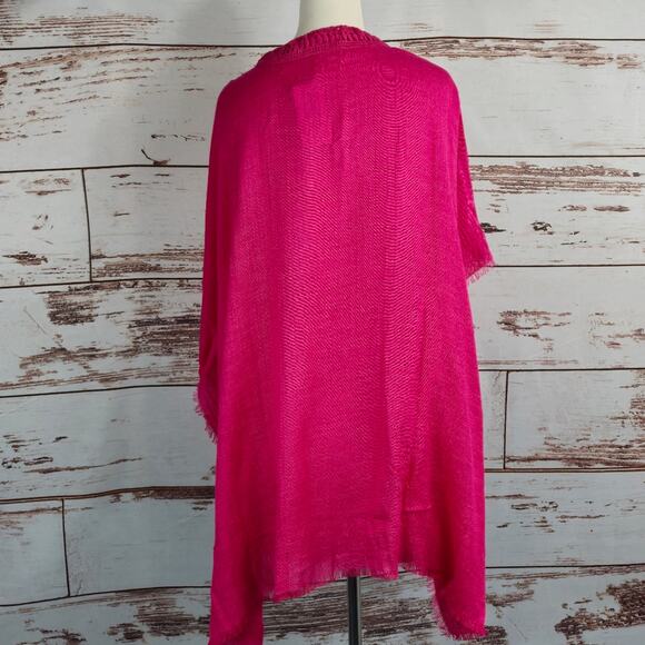 NWT Treasure & Bond Lace Trim Short Sleeve Ruana Top - Picture 3 of 9